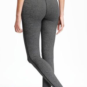 Old Navy Active Black Striped Full Length Leggings, size XL